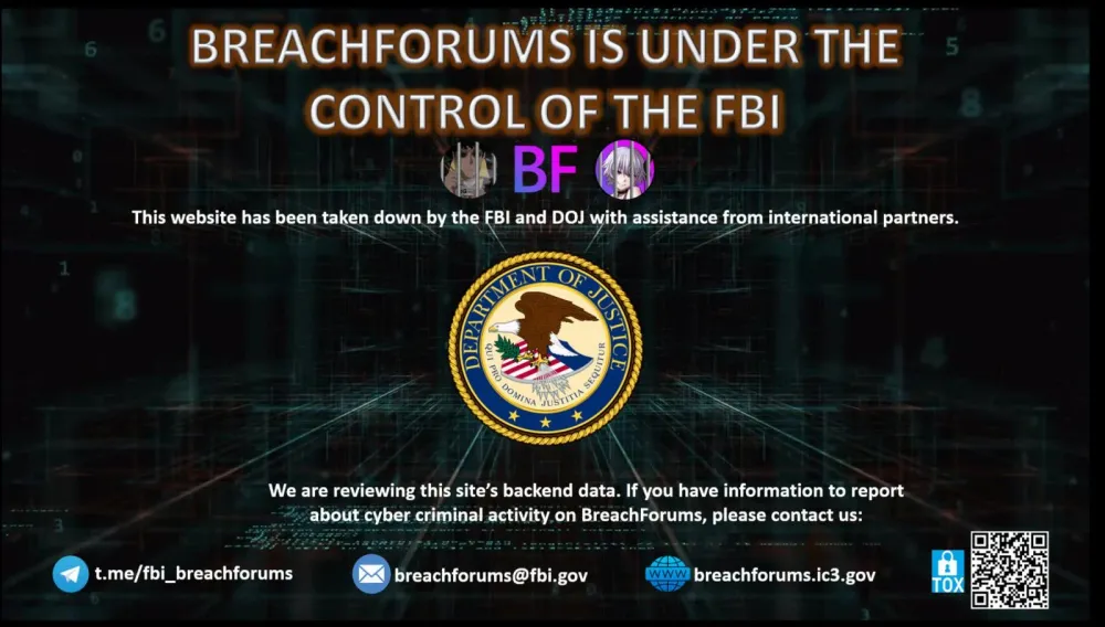 FBI, popüler hack forumlarından biri olan BreachForums’u ele geçirdi post image