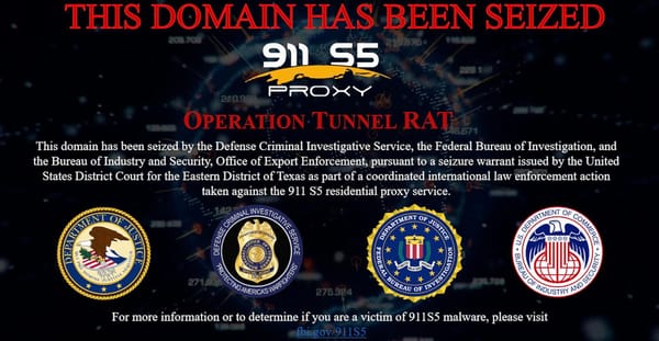 Dünyanın en büyük botnet ağlarından biri olan "911 S5" çökertilip, yöneticisi tutuklandı