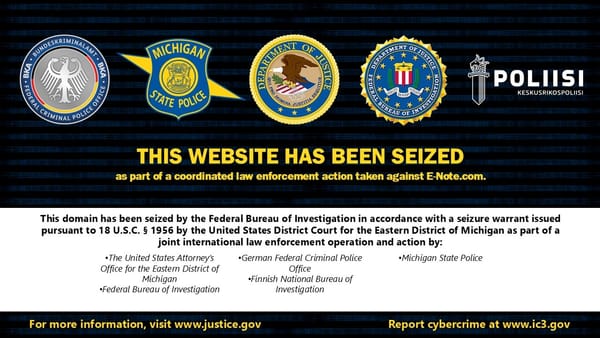 ABD, yasa dışı fonları aklamak için kullanılan E-Note kripto para borsasına el koydu post image